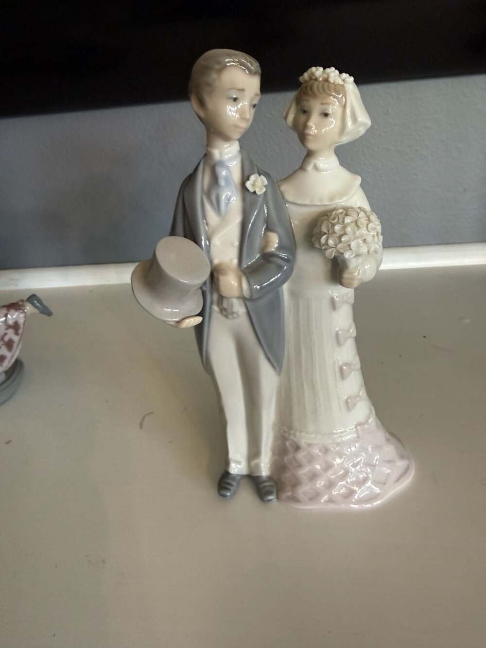 Lladro Porcelain Figurine Wedding Day Bride and Groom Cake Topper 4808